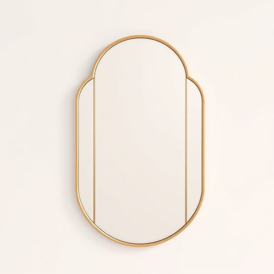 Gleaming Primrose Triptych Mirror