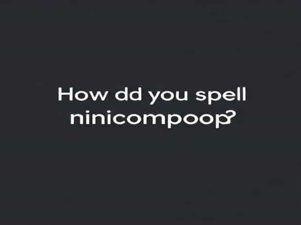 Google How Do You Spell Nincompoop