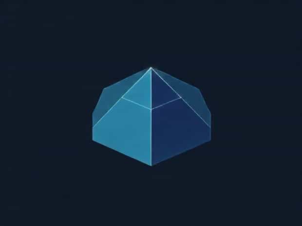 Isometric View Of Pentagonal Pyramid