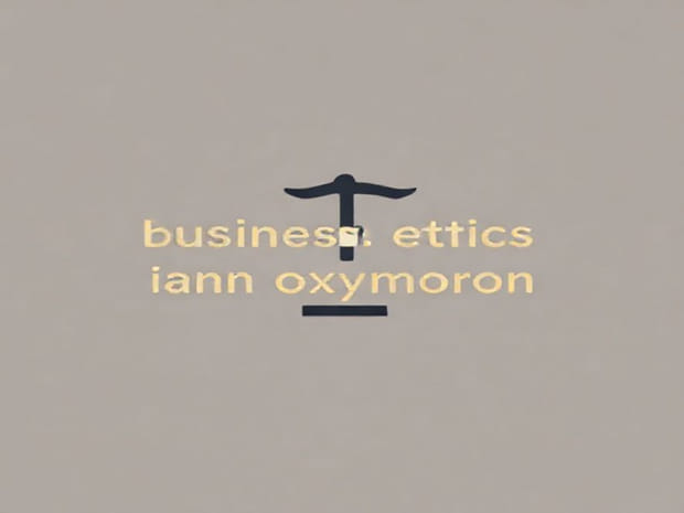 Business Ethics Is An Oxymoron. Justify