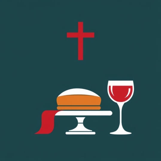 Christian Sacrament In Which Bread And Wine Are Consecrated