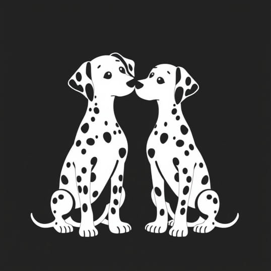 Dalmatians Are Born Spotless