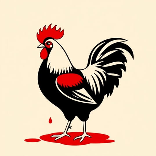 Double Combed Rooster Blood