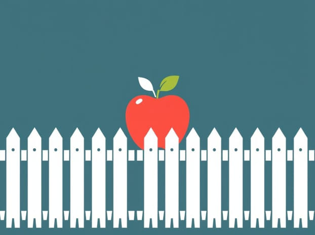 Eat An Apple Through A Picket Fence