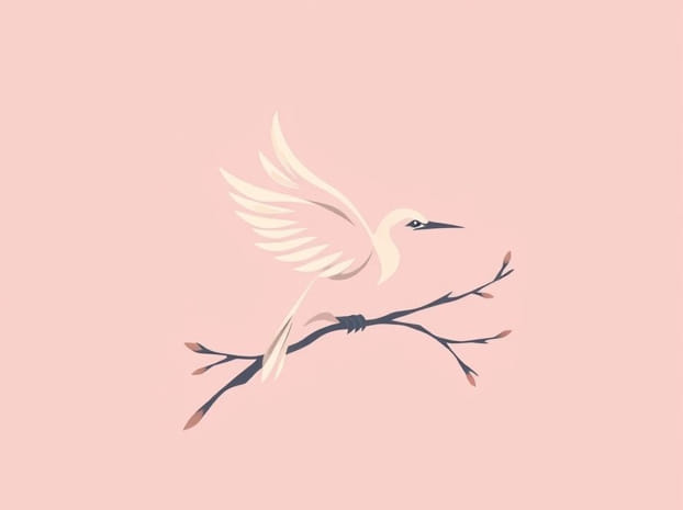 Ethereal Bohemian Waxwing Bird