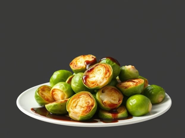 Fried Brussel Sprouts With Balsamic