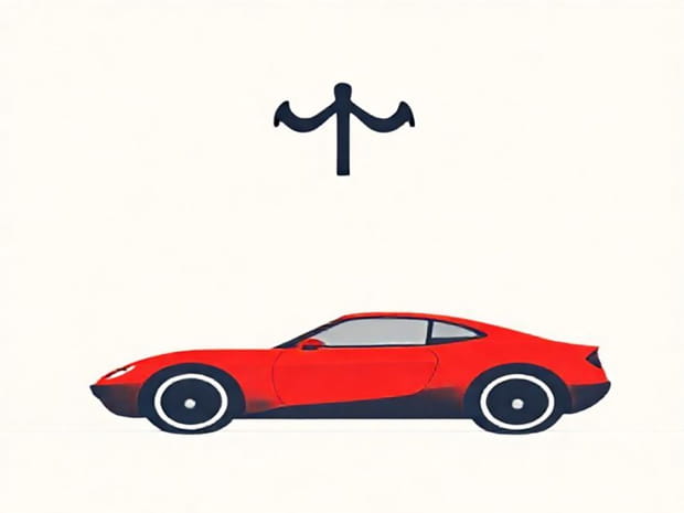 Infinite Improbability Drive Car Emblem