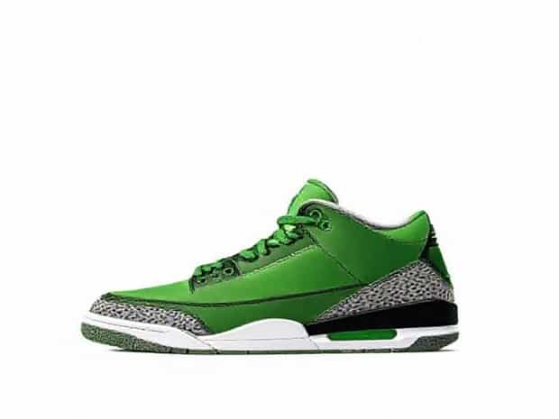Jordan 3 Chlorophyll On Feet
