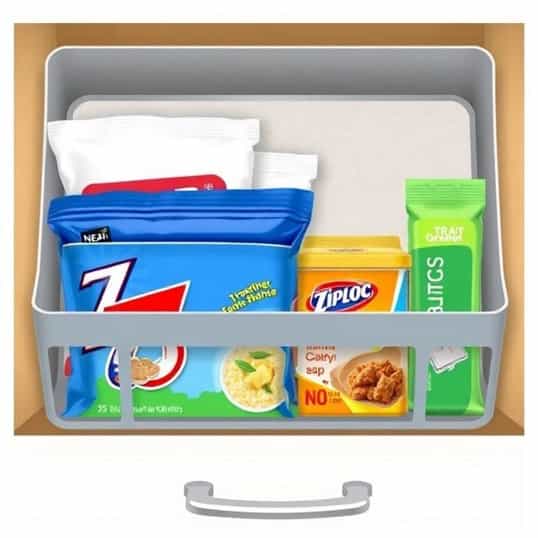 Kitchen Drawer Organizer For Ziploc Bags
