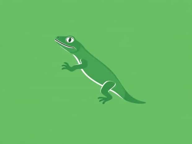 Lizard Bobbing Up And Down