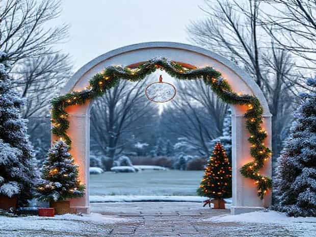 Diy Christmas Archway Outdoor