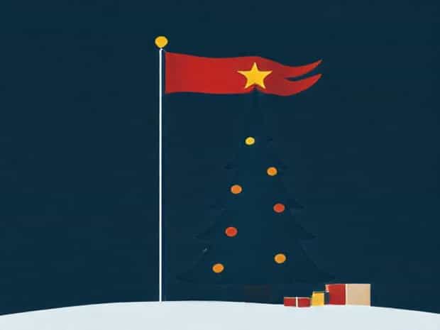 Fairybell Flagpole Christmas Tree