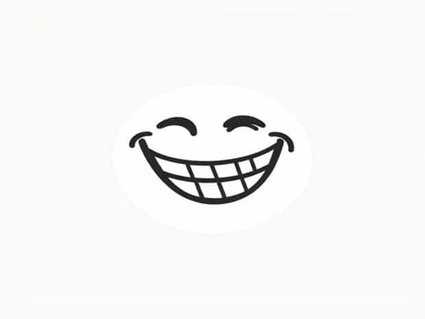Feature Of The Rofl Emoji Crossword Clue