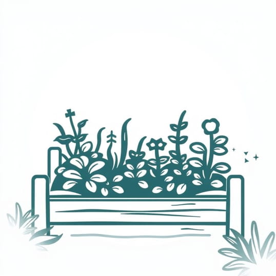 Garden Bedder With Plastic