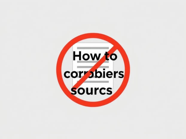 How To Corroborate Sources