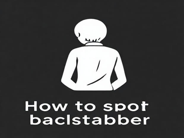 How To Spot A Backstabber