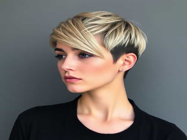 Low Maintenance Asymmetrical Pixie Cut